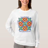 女性の長い袖のTシャツ Tシャツ (正面)