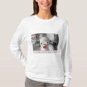 女性の長い袖ティー、バーンユニット Tシャツ (正面)