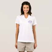 女性の長袖ワークシャツカスタムイベントロゴ Tシャツ (正面フル)