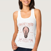 女性の長袖私はトーマス・エジソン失敗していない