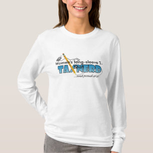 女性の長袖税のおたくのTシャツ Tシャツ