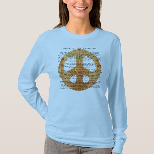 女性の長袖 Tシャツ (正面)
