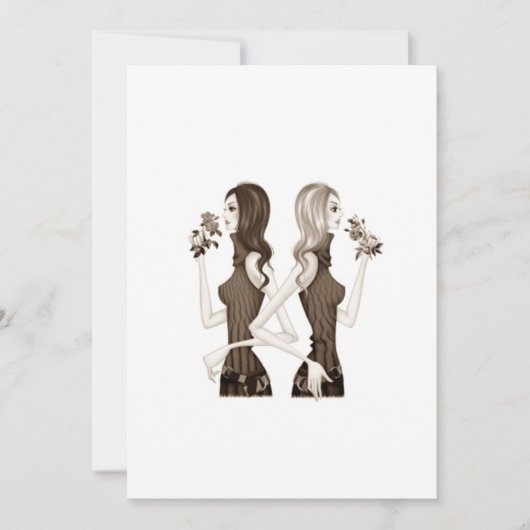 女性の集まり 招待状 (正面)