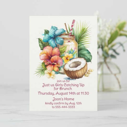 女性の集まり 招待状 (スタンド正面)