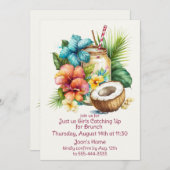 女性の集まり 招待状 (正面/裏面)