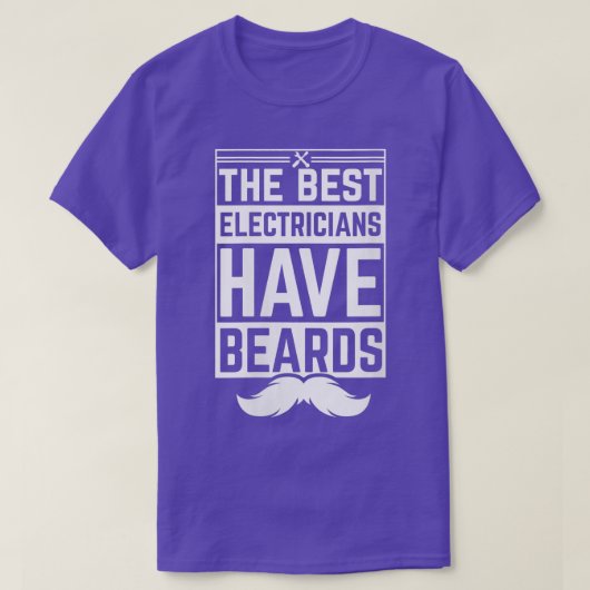 女性の電最高の力士はBeards Voltage Lineを持つ Tシャツ (デザイン正面)