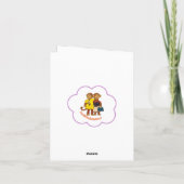 女性の電源投入/勇気付けられる・カード サンキューカード (裏面)