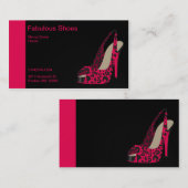 女性の靴屋のためのエレガントな名刺 名刺 (正面/裏面)