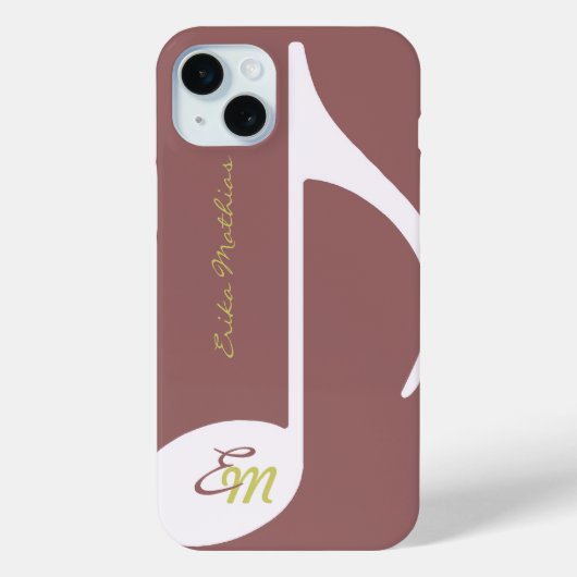 女性の音符 Case-Mate iPhoneケース (裏面)