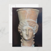 女性の頭の香炉 ポストカード (正面/裏面)