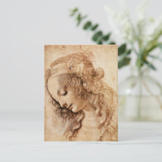 女性の頭 ポストカード (スタンド正面)