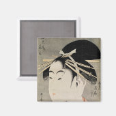 女性の頭 マグネット (正面/裏面)