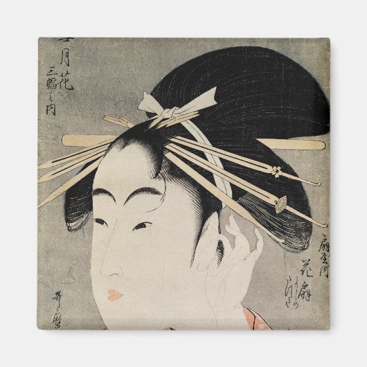 女性の頭 マグネット (正面)