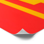 女性の顔は色で作られたバーポートレート ポスター (角)