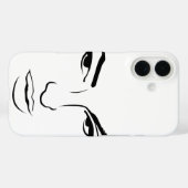 女性の顔 Case-Mate iPhoneケース (裏面 (横))