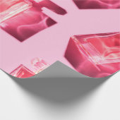 女性の香水のパターンボトル ラッピングペーパー (角)