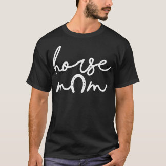 女性の馬ママ Tシャツ