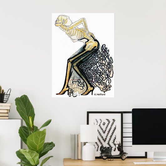 「女性の魅力」 ポスター (ホームオフィス)