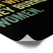 女性の魔女を燃やしたことがない魔女 ポスター (角)