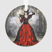女性の魔法使い オーナメント (裏面)