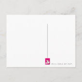 女性の鳩 ~ ポストカード / 招待状 (裏面)