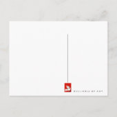 女性の鳩～ポストカード/招待状 ポストカード (裏面)