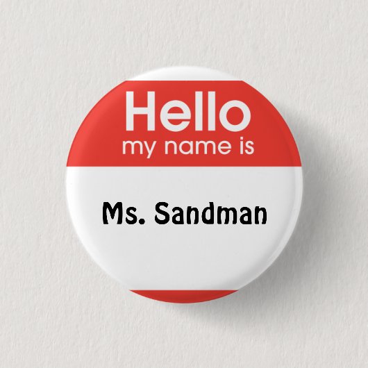 女性の麻酔 缶バッジ (正面)