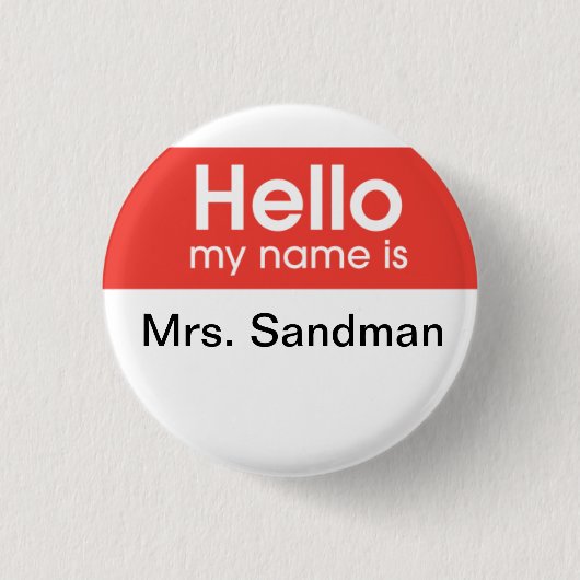 女性の麻酔 缶バッジ (正面)