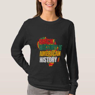 女性の黒人歴史はアメリカの歴史平等である Tシャツ