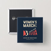 女性の1月の3月SLOイベント 缶バッジ (正面&裏面)