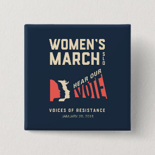 女性の1月の3月SLOイベント 缶バッジ