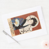 女性の12の側面、入浴の後Kotondo 長方形シール (封筒)