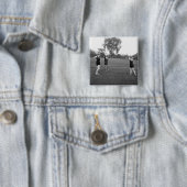 女性の20年代のゴルフファッション 缶バッジ (インサイチュ)