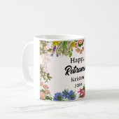 女性の2024年退職した退職パーティーギフト コーヒーマグカップ (正面左)