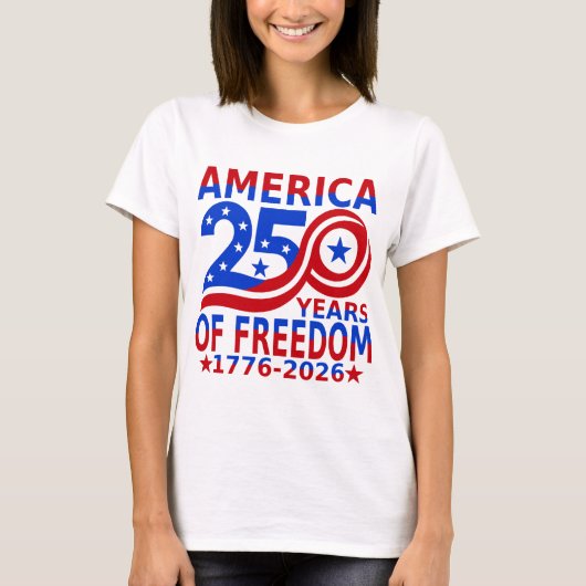 女性の250周年記念 Tシャツ (正面)