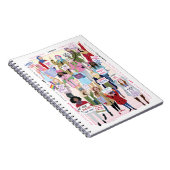 女性の3月のノート ノートブック (右側)