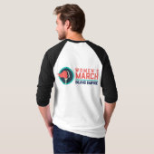 女性の3月インランド帝国3/4袖シャツ Tシャツ (裏面フル)