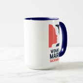 女性の3月サクラメントのマグ マグカップ (正面右)