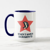 女性の3月サクラメントのマグ マグカップ (左)