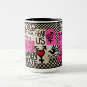 女性の3月ポスターマグ マグカップ (中央)