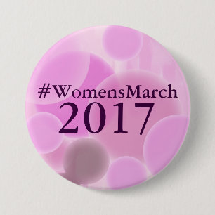 女性の3月2017日ボタン 缶バッジ