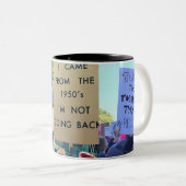 女性の3月2018日の利発なシンボルや象徴のマグ ツートーンマグカップ (正面右)