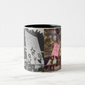 女性の3月2018日の利発なシンボルや象徴のマグ ツートーンマグカップ (中央)