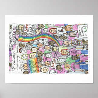 女性の3月 – 11インチx 8.5インチポスター ポスター