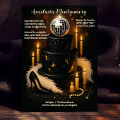 女性の30歳の誕生日の死と私の20代のグラムパーティー 招待状