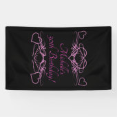 女性の30歳の誕生日 横断幕 (横)