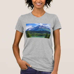 女性の3/4枚の袖のワイシャツ Tシャツ
