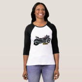 女性の3/4枚の袖のTシャツ Tシャツ (正面フル)