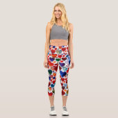 女性の4分の3の長さのレギンスの色 カプリレギンス (正面)