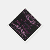 女性の70歳の誕生日 スタンダードカクテルナプキン (角)